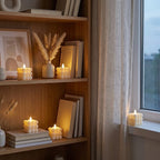 Flameless LED candles with flickering light – 6 designs, sets of 3 to 12 pieces