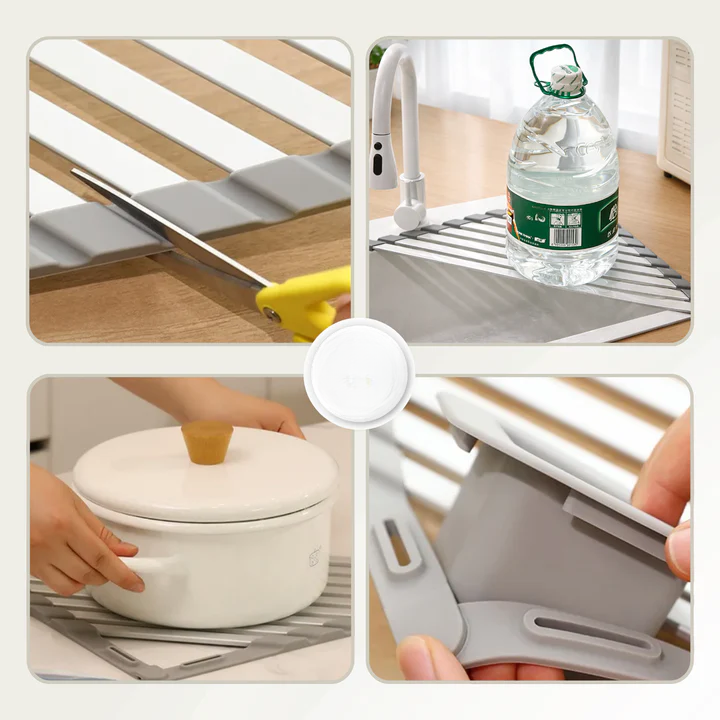 Triangular Corner Kitchen Organizer – Drains Directly into the Sink