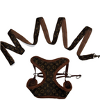 Dog Harness Set with Leash – Soft Chest Ring