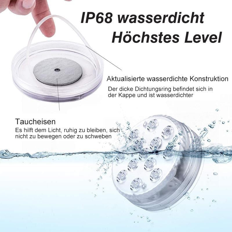 LED underwater light with remote control for pool and hot tub