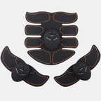 EMS abdominal muscle trainer with electrical muscle stimulation