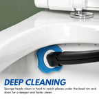 Toilet Brush with Disposable Sponge Heads – Hygienic System