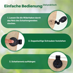 Netz-Befestigungsclips – Sichere Verankerung für Sonnensegel - 50er-Set