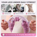 Massage roller for legs with ergonomic knobs