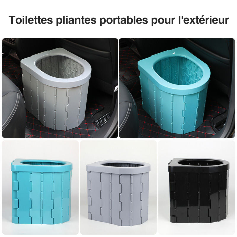 Faltbares Camping-Toilette ABS Kunststoff – Tragbar