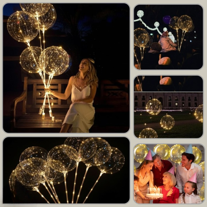 LED-Lichtballons - 10 Stück -   Mivoza Deutschland