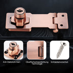Door lock with hinge bolt and 2 keys