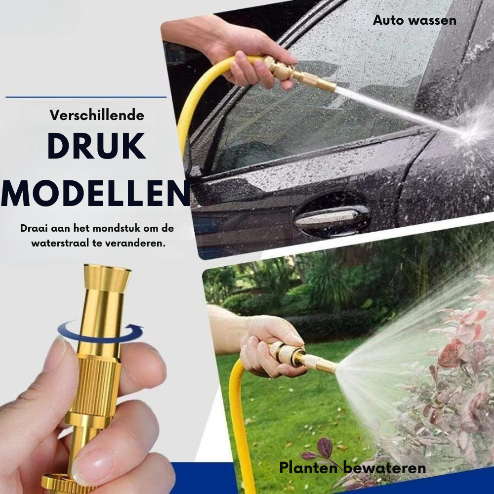 High-Pressure Adjustable Spray Nozzle with Mounting Kit