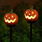 Solar-Kürbislaterne für den Garten – Warmes Halloween-Licht