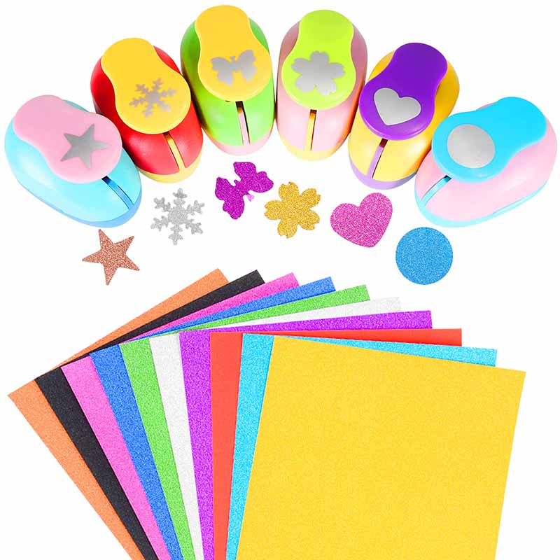 Papierstanzer mit 15 Motiven aus ABS-Kunststoff