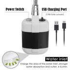 Camping shower USB with pump – portable and rechargeable