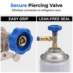 Air conditioning filling hose with pressure gauge for R134A R12 R22