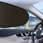 Car sunshade with UV protection – 4-piece set