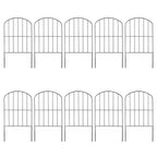 Gartenzaun Edelstahl 10 Paneele flexibel für Beeteinfassung