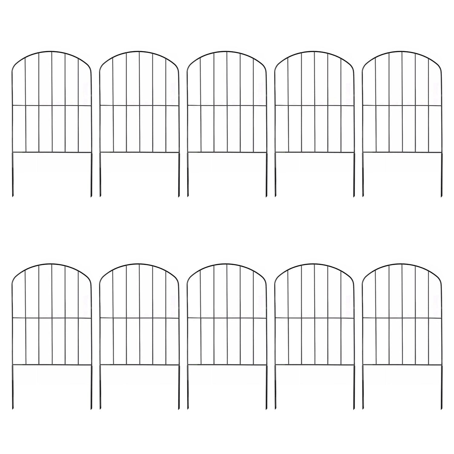 Gartenzaun Edelstahl 10 Paneele flexibel für Beeteinfassung