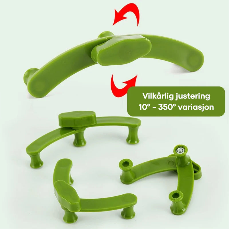 Adjustable plant support for training and growth guidance