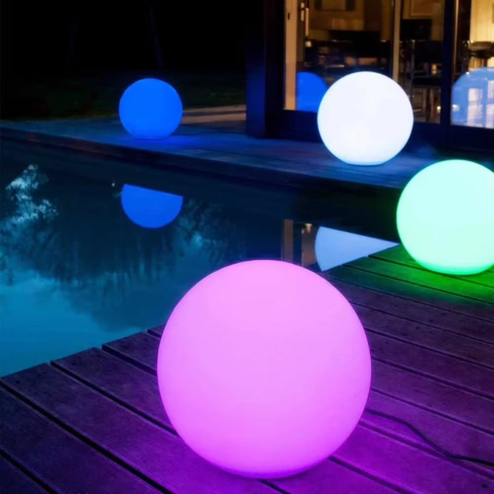 LED Globe Light Outdoor — 16 Colors, IP65, Wireless, Remote Control