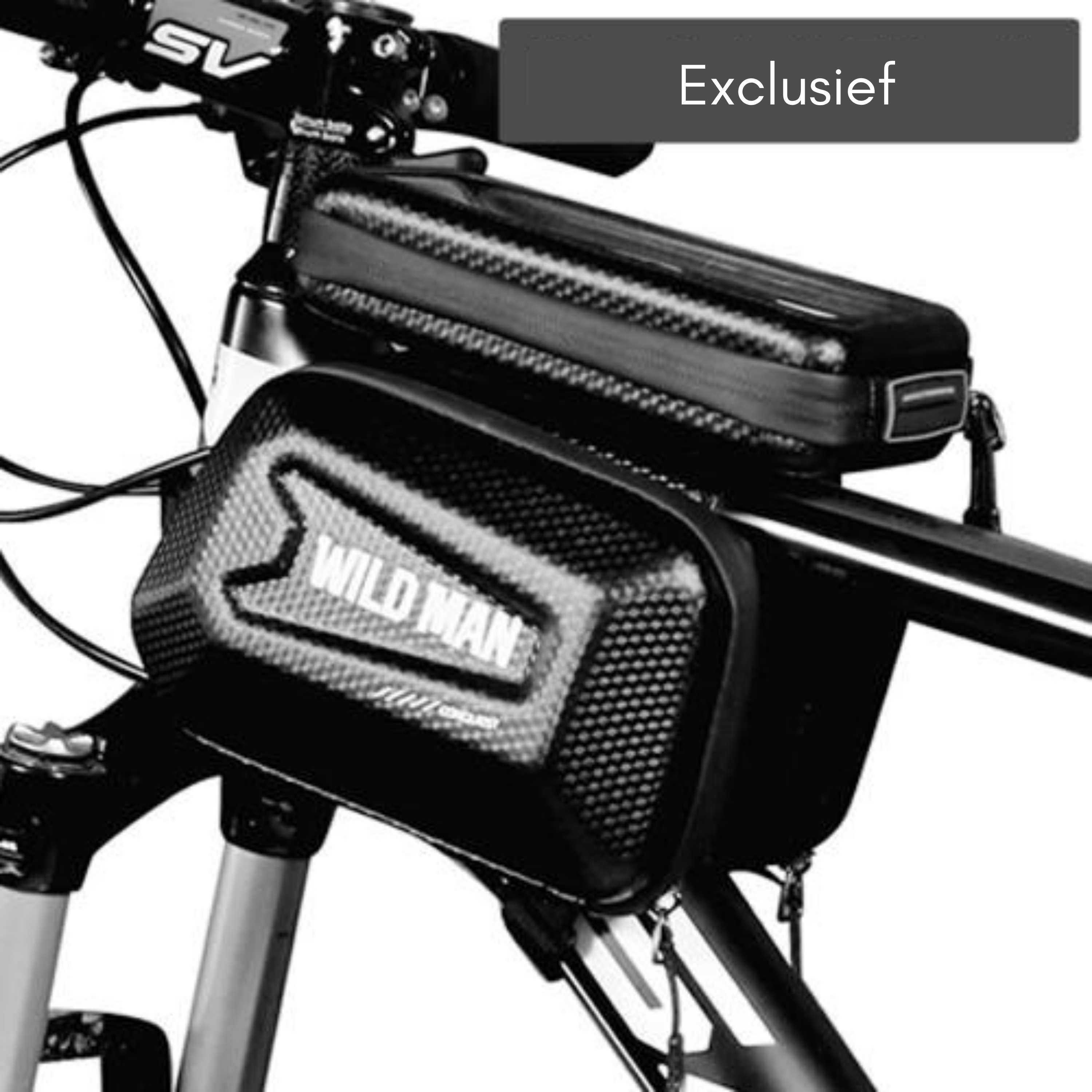 Bicycle Frame Bag with Touchscreen Window