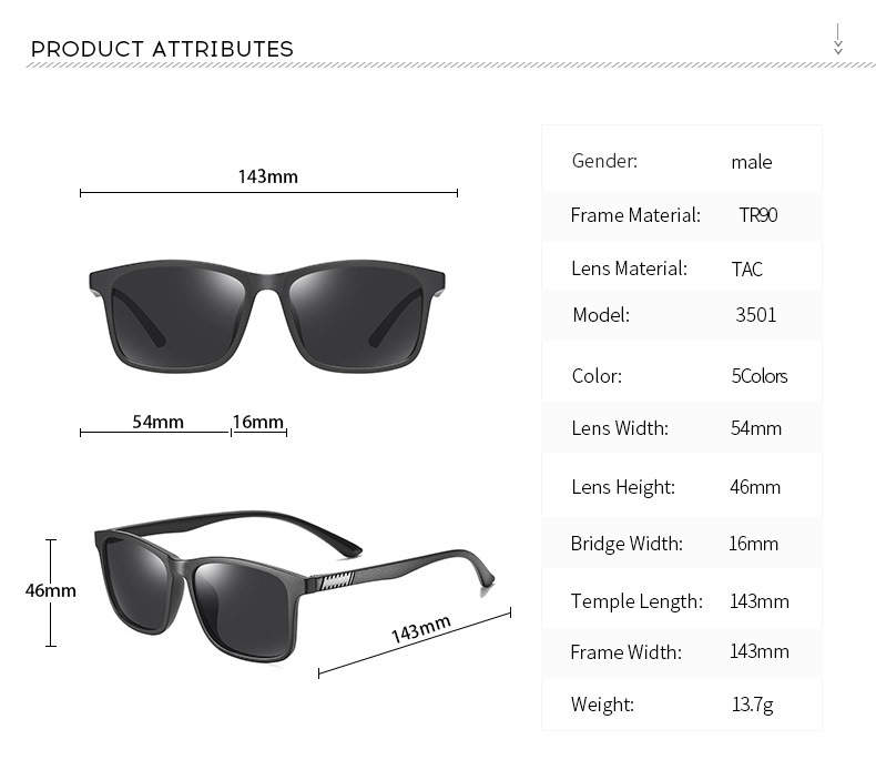 Men's Polarized Sunglasses with UV Protection