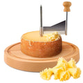 Cheese slicer rosettes stainless steel wood – Swiss craftsmanship
