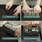 Soil Block Maker Made of Stainless Steel – No Plastic Pots Needed