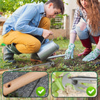 Stainless Steel Weeding Fork with Wooden Handle – Ergonomic Garden Tool