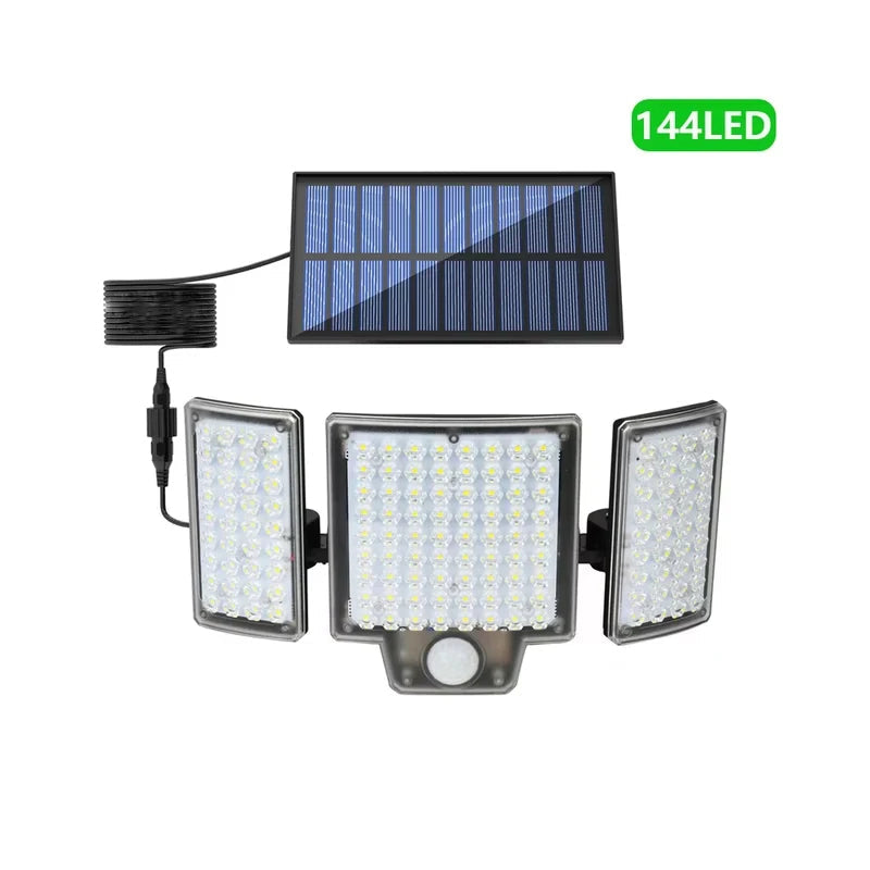 Solar-Wandlampe mit Bewegungssensor – 106/144/280 LEDs