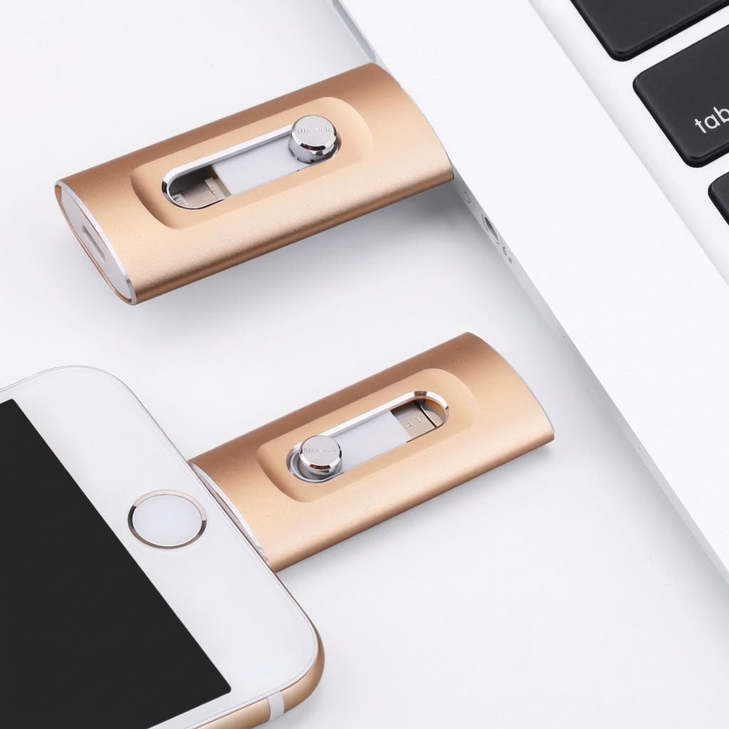 3-in-1 USB Drive — More Storage for iPhone, Android & PC