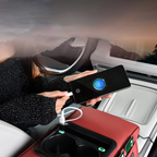 Car Center Armrest with USB Charging – Cup Holder & Storage