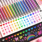 Glitter gel pen set with 1.0-mm ballpoint tip - 8 to 48 colors