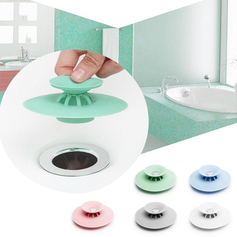 Drain stopper with hair catcher silicone – multifunctional