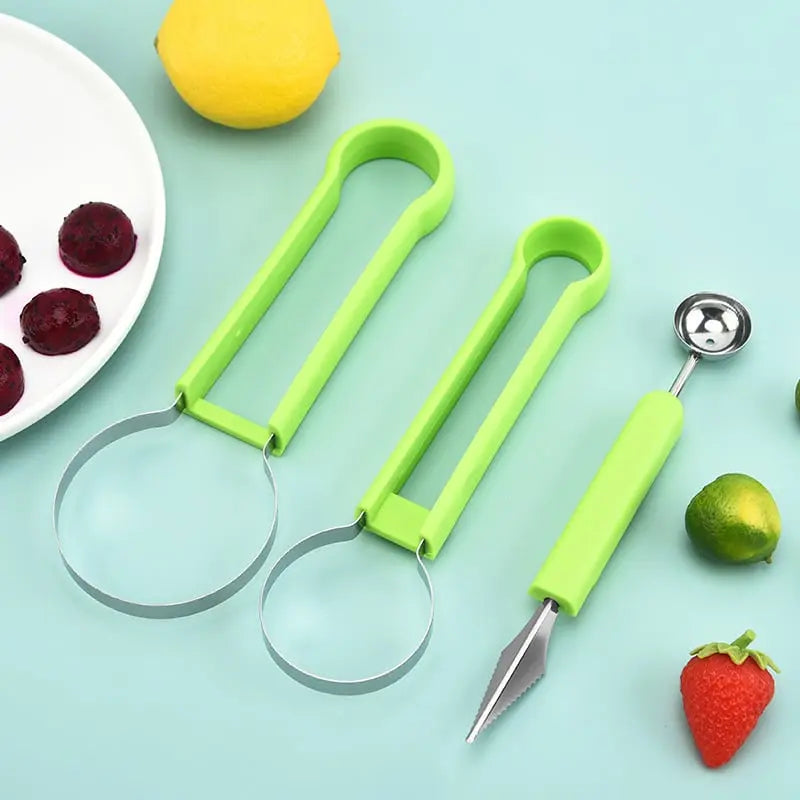 3-in-1 Obstschneider für Portionieren & Dekorieren Mivoza Deutschland