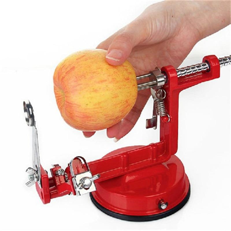 Apfelschäler 3-in-1 mit Entkerner und Saugfuß