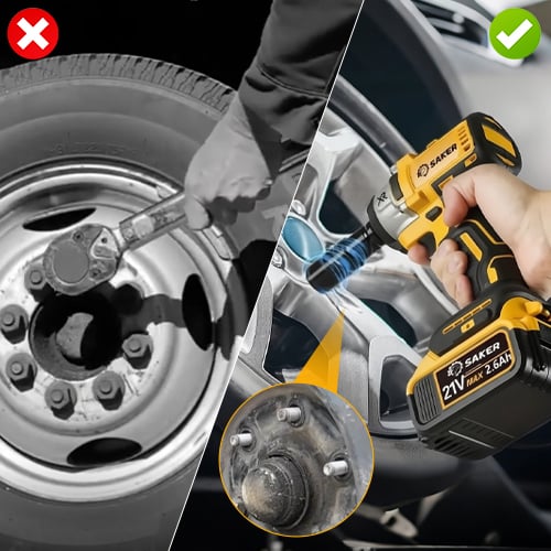 21V Cordless Impact Wrench with Brushless Motor