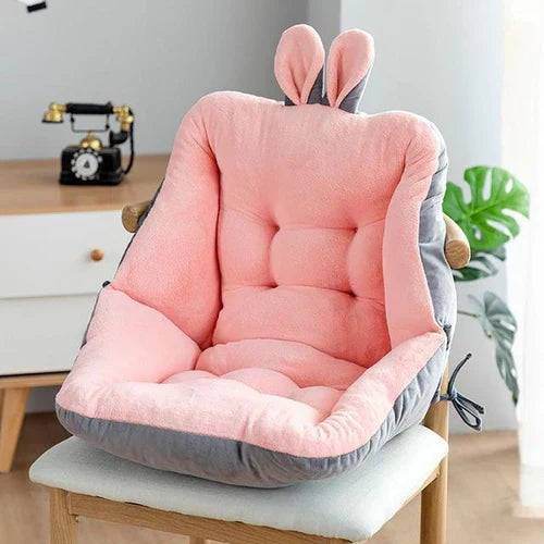 Ergonomisches Sitzkissen mit Rückenstütze und Hasenohren