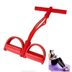 Resistance Band Sit-Up Trainer with Foot Pedals