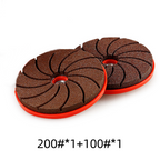 Polishing disc with cooling structure for angle grinders