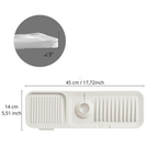 Sink Draining Mat with Splash Guard