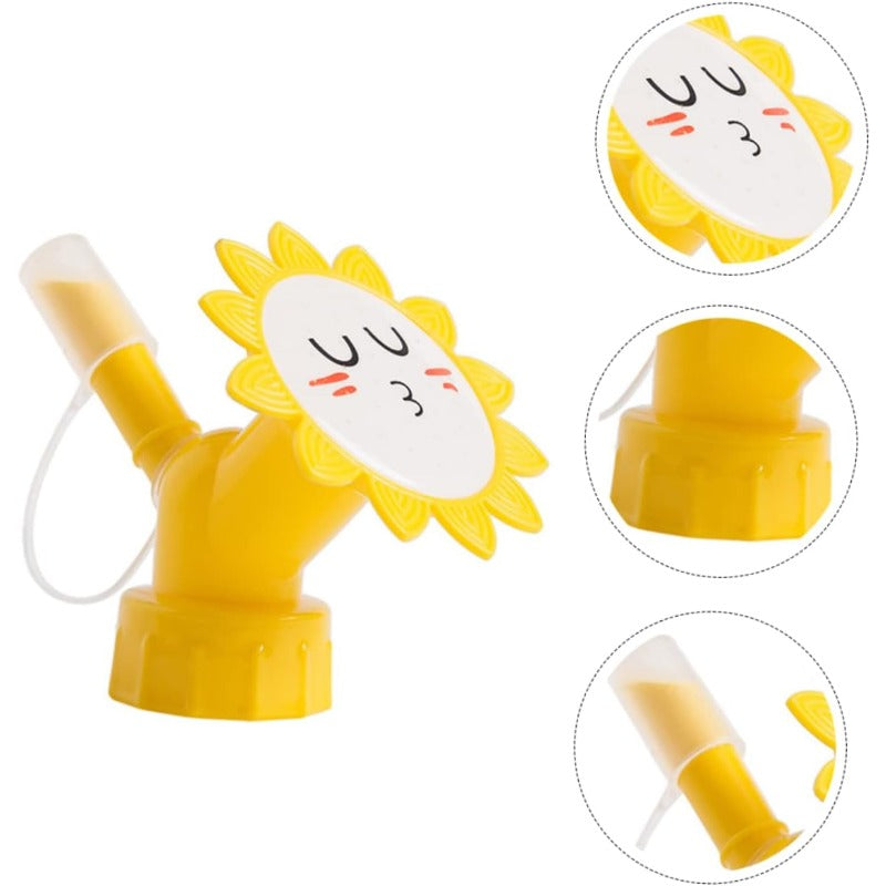 Flaschenvorsatz für Pflanzen mit Sonnenblumen-Design - 6er-Set