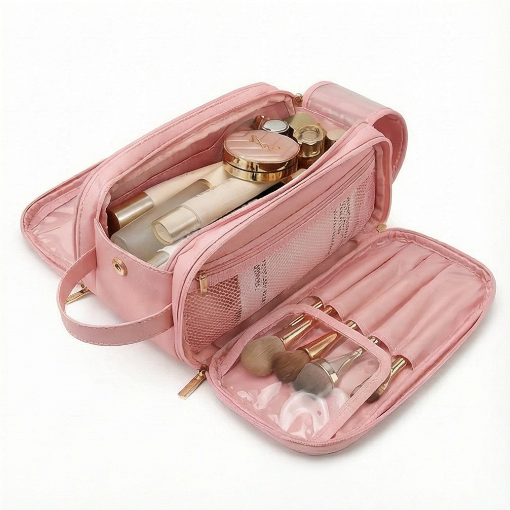 Make-up Organizer mit flachem Öffnungsdesign