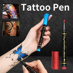 Temporäre Tattoo-Marker Set – 10 Farben mit Pinselspitze -   Mivoza Deutschland