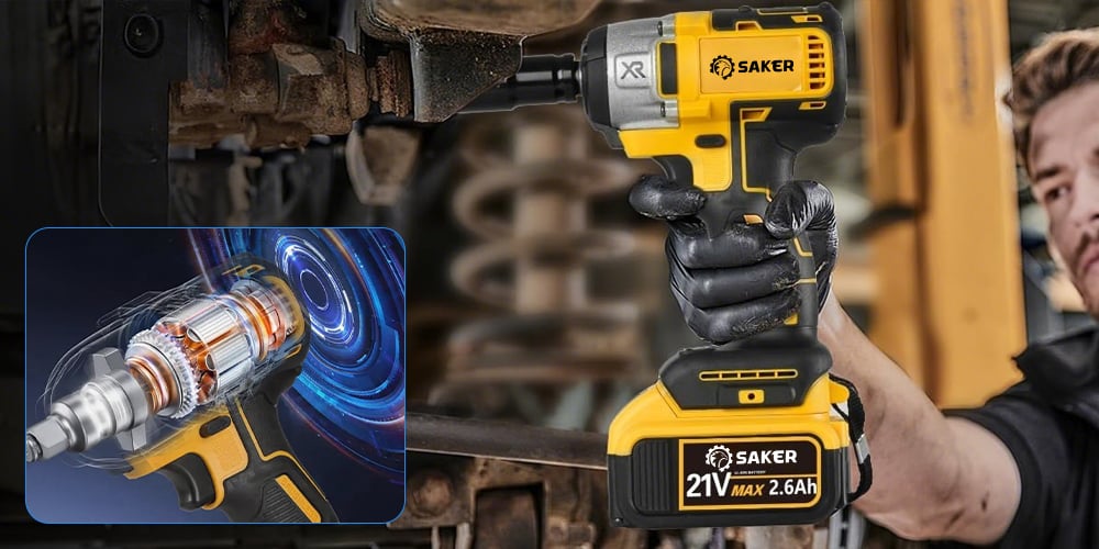 21V Cordless Impact Wrench with Brushless Motor