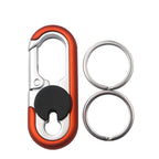 Car keychain with double ring made of zinc alloy