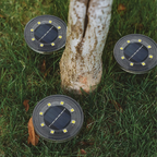 Solare Garten-Bodenleuchten – Wetterfest, 4er-Set
