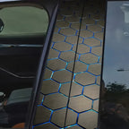 Car B-pillar protective film with scratch protection