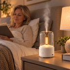 Aroma-Diffuser mit Kerzenlicht-Effekt und Luftbefeuchter