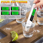 Digital water testing device 4-in-1 with titanium probe