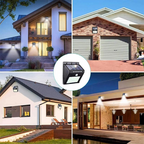 Solar LED wall light with motion sensor – waterproof