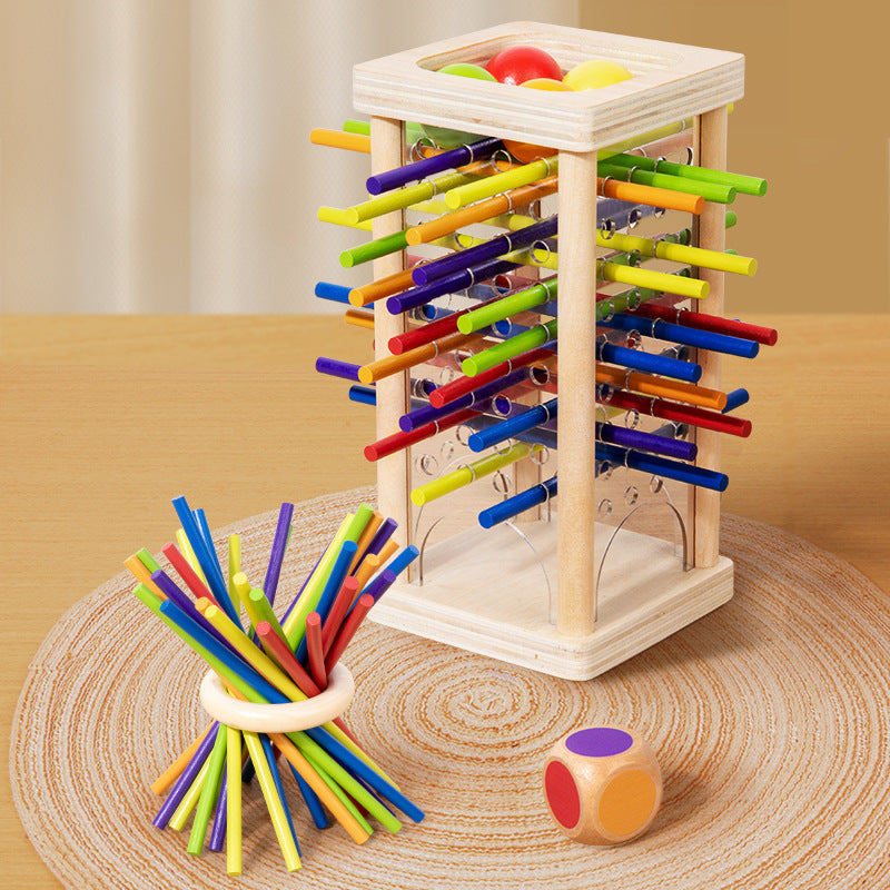 Holzstäbchen-Stapelspiel 3-in-1 – Fähigkeitenaufbau -   Mivoza Deutschland