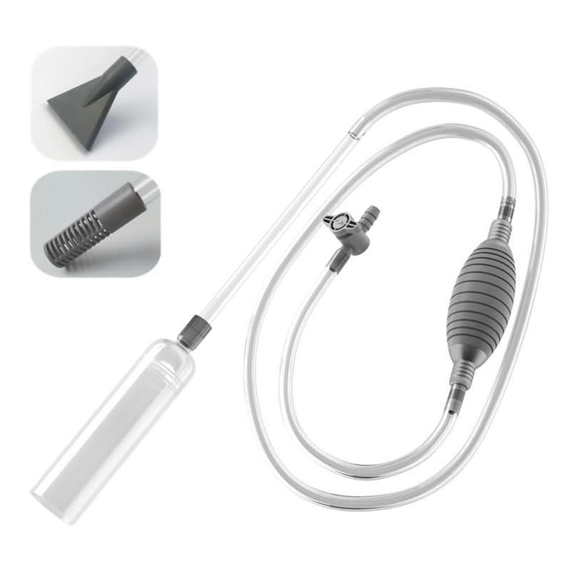 Aquarium Siphon mit Durchflussregelung und Fischnetz